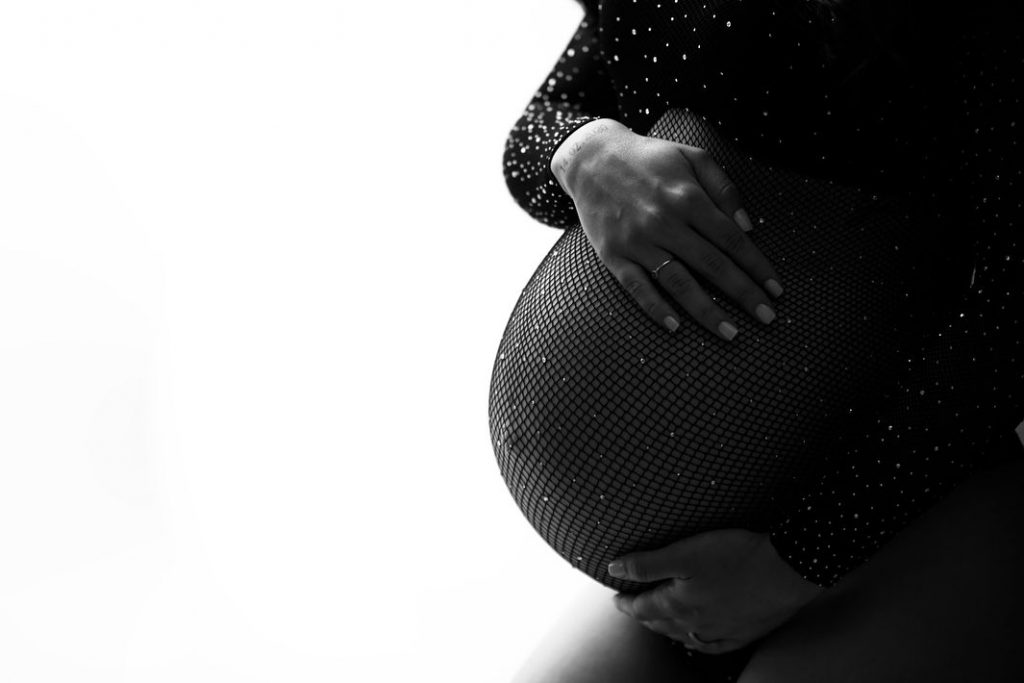 Artistic photograph of pregnant woman